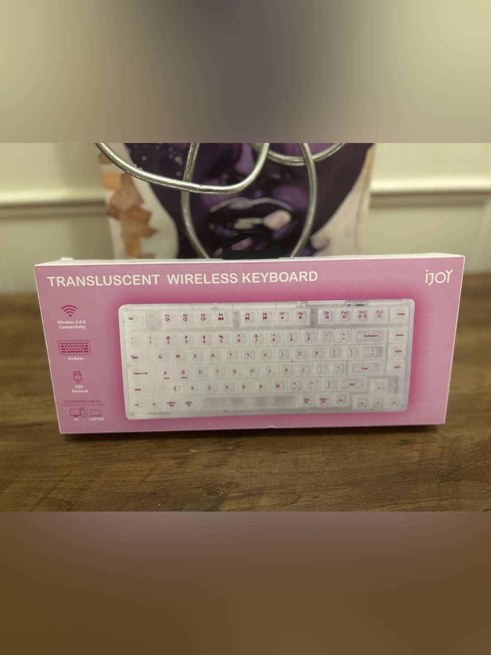 iJoy Translucent Wireless Keyboard - Picture 2 of 5